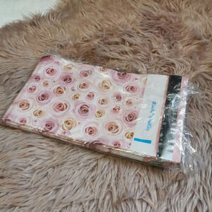 100 Floral Pink Poly  Mailers 6" x 9" Strong